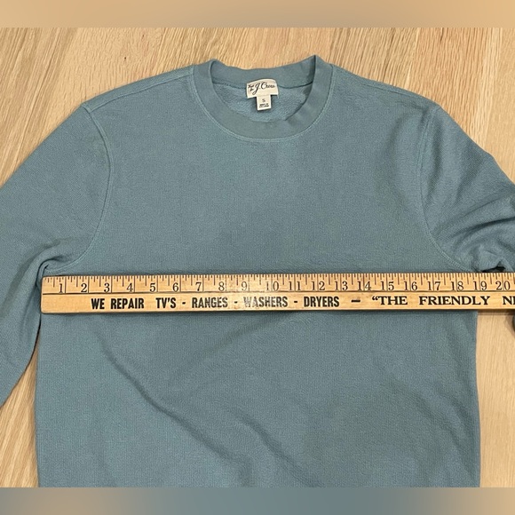 J. Crew Men's Crewneck Sweater in Soft Blue - Picture 7 of 9